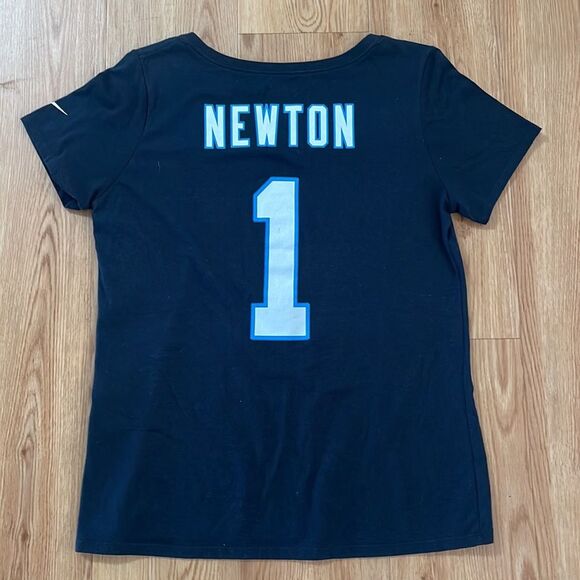 Nike Carolina Panthers Cam Newton T-shirt Large Black Football Sports New - Picture 4 of 8